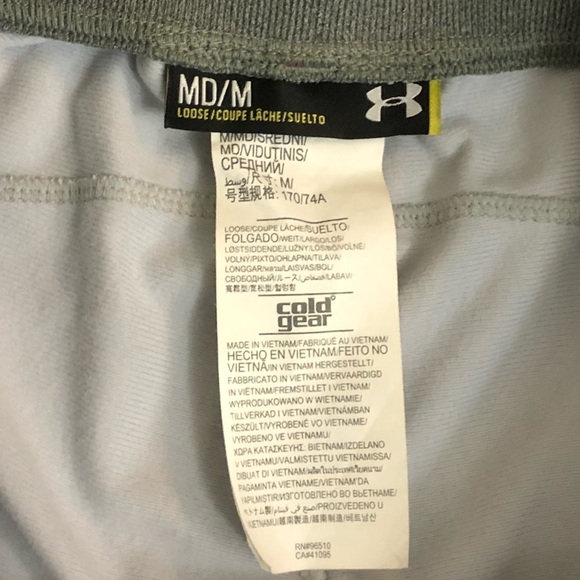 Under Armour Jogger Sweatpants Mens Sz M ColdGear Tapered Great Cond - Picture 5 of 5